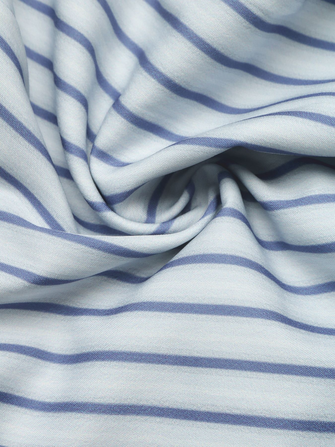 Women's Striped Chinese Frog Button Peplum Blouse