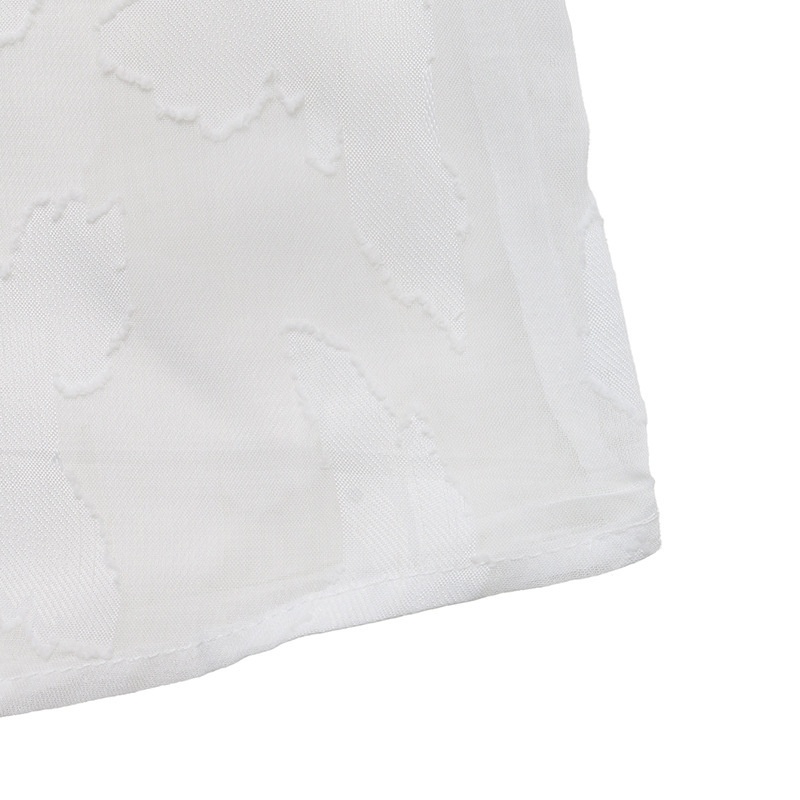 Women's Sheer Jacquard Button-Down Shirt