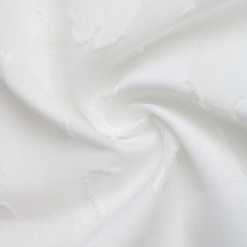 Women's Sheer Jacquard Button-Down Shirt