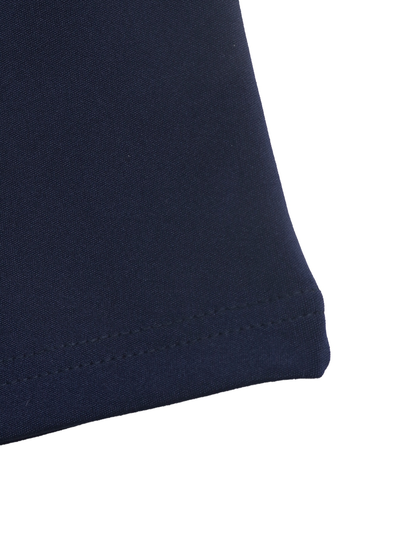 Navy Blue 2-in-1 Collared Long Sleeve Top