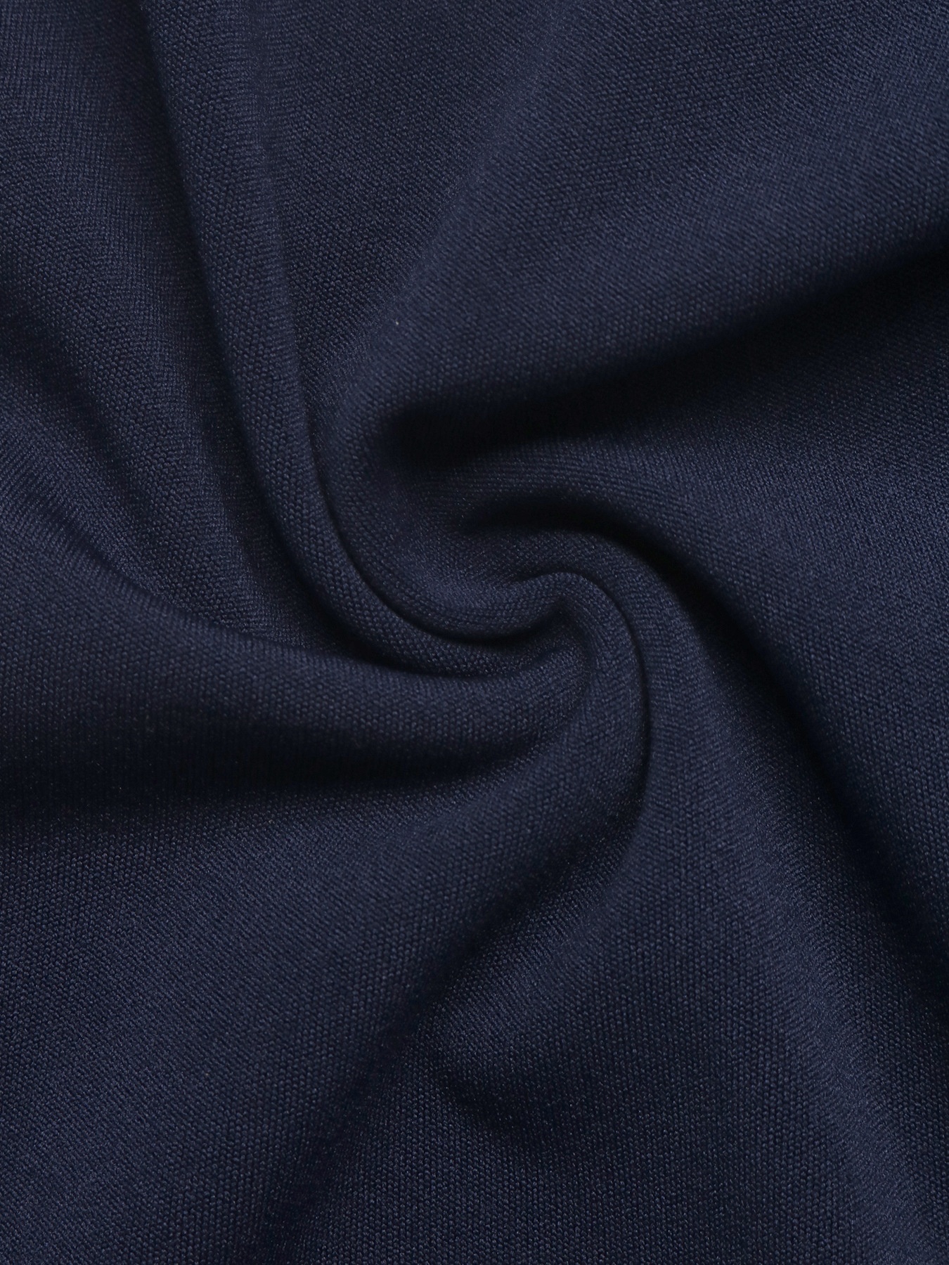Navy Blue 2-in-1 Collared Long Sleeve Top