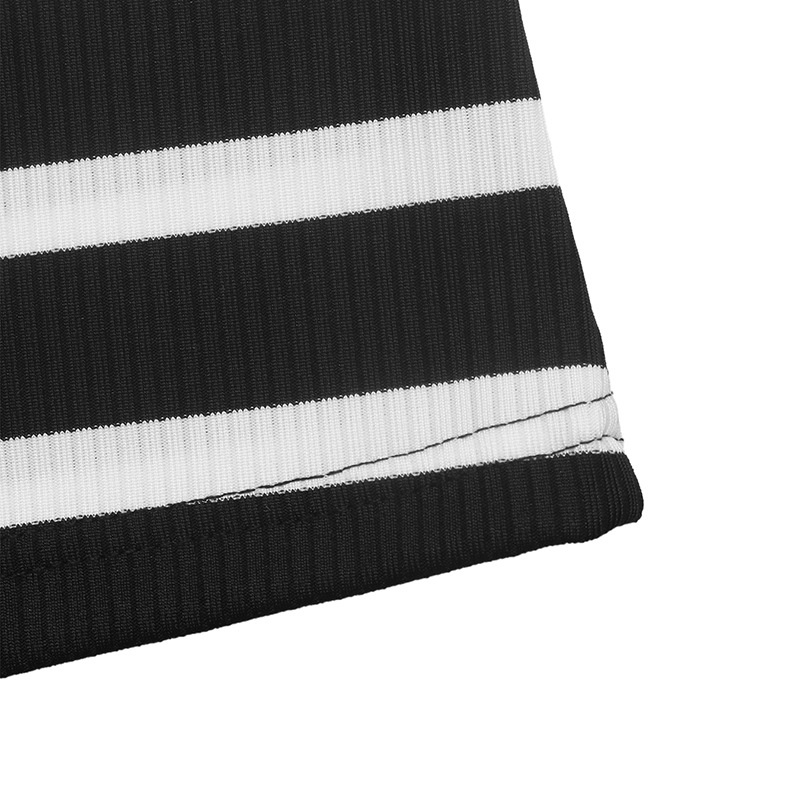 Women's Striped Lace Trim Off-Shoulder Top