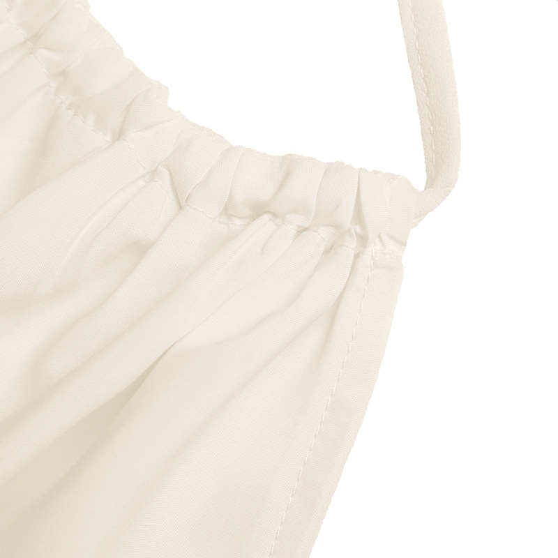 Haut péplum froncé à col halter pour femme