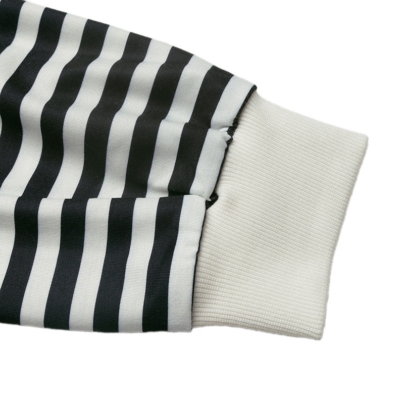 Women's Striped Bow Sweatshirt