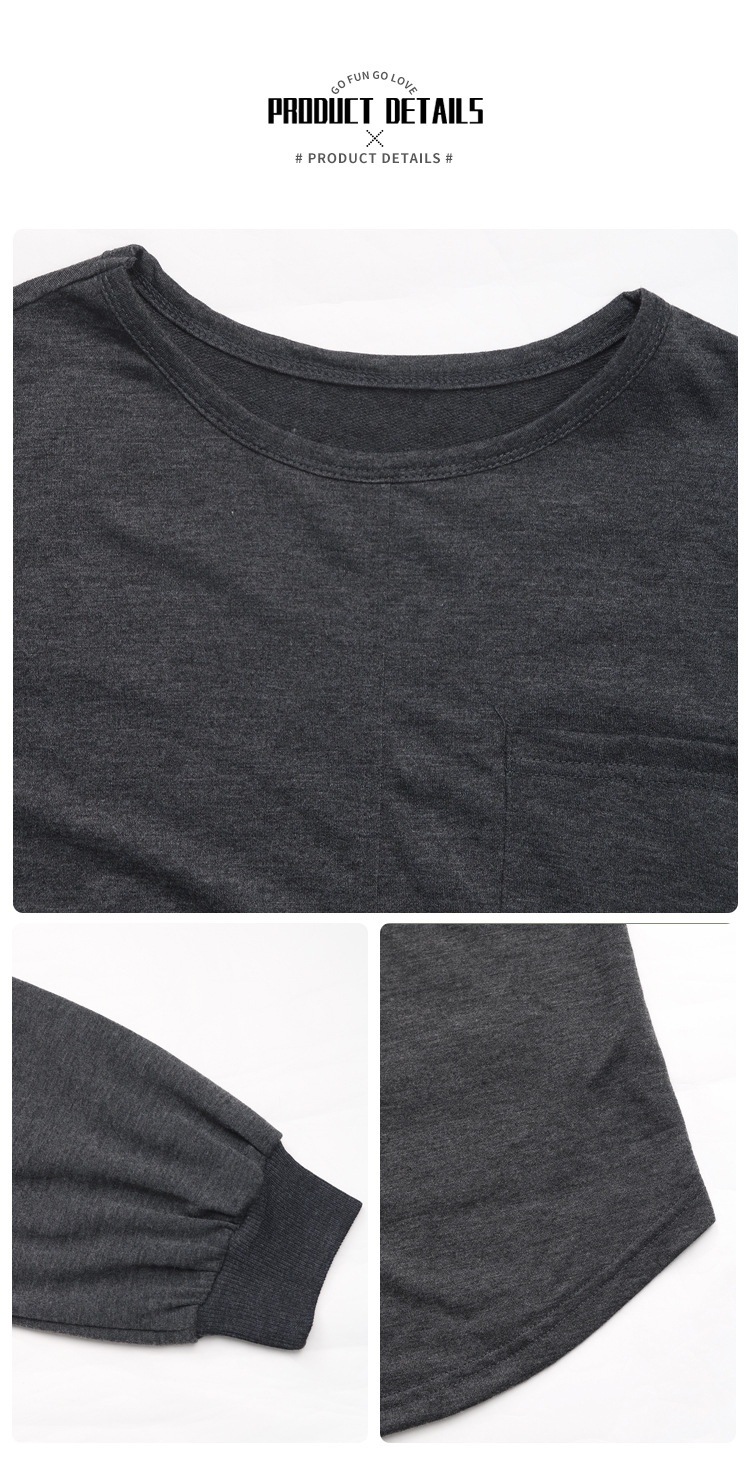 Women's Casual Long Sleeve Pocket Sweatshirt