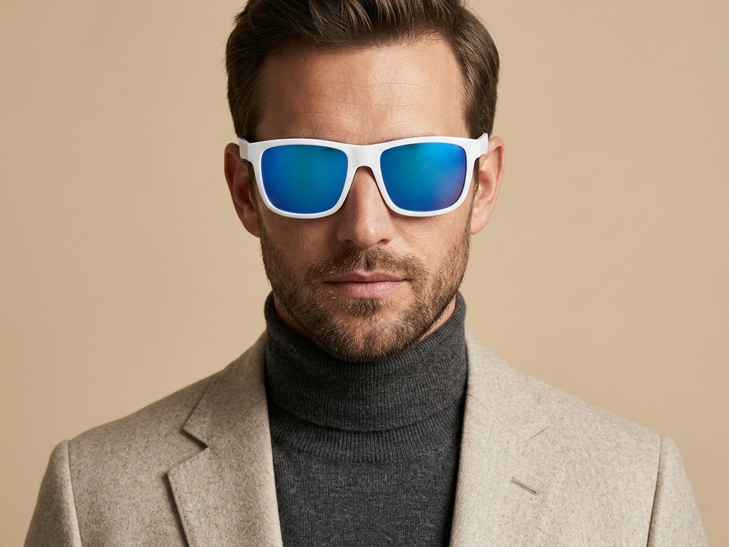 BS0205-0005_White_Rectangular_TR90_Sunglasses-tryon_male