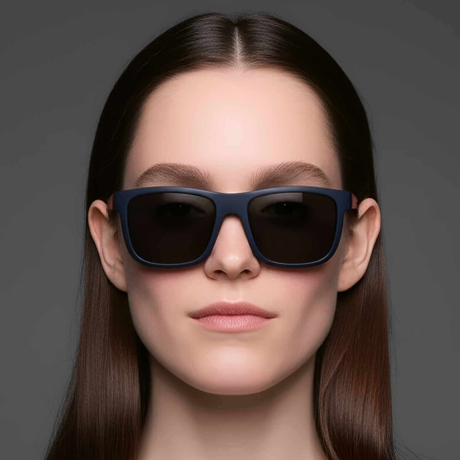 BS0205-0007_Blue_Rectangular_TR90_Sunglasses_model