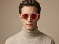 BS0205-0008_Transparent_Rectangular_TR90_Sunglasses-tryon_male