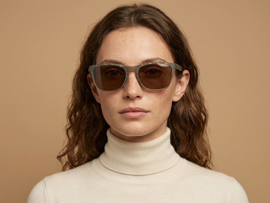 BS0205-0009_Brown_Rectangular_TR90_Sunglasses-tryon_female