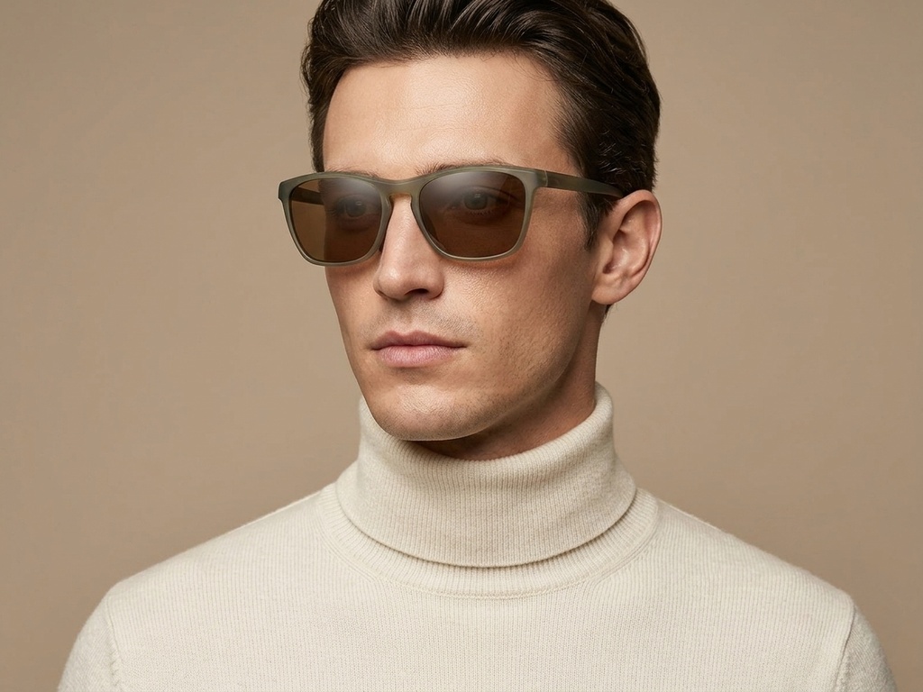BS0205-0009_Brown_Rectangular_TR90_Sunglasses-tryon_male