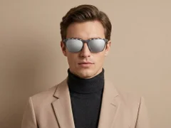 BS0205-0010_Grey_Rectangular_TR90_Sunglasses-tryon_male