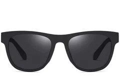 BS0205-0012_Black_Rectangular_TR90_Sunglasses_front