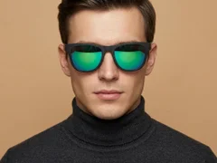 BS0205-0015_Green_Rectangular_TR90_Sunglasses-tryon_male