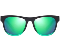 BS0205-0015_Green_Rectangular_TR90_Sunglasses_front