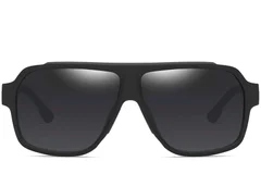 BS0205-0017_Black_Aviator_TR90_Sunglasses_front