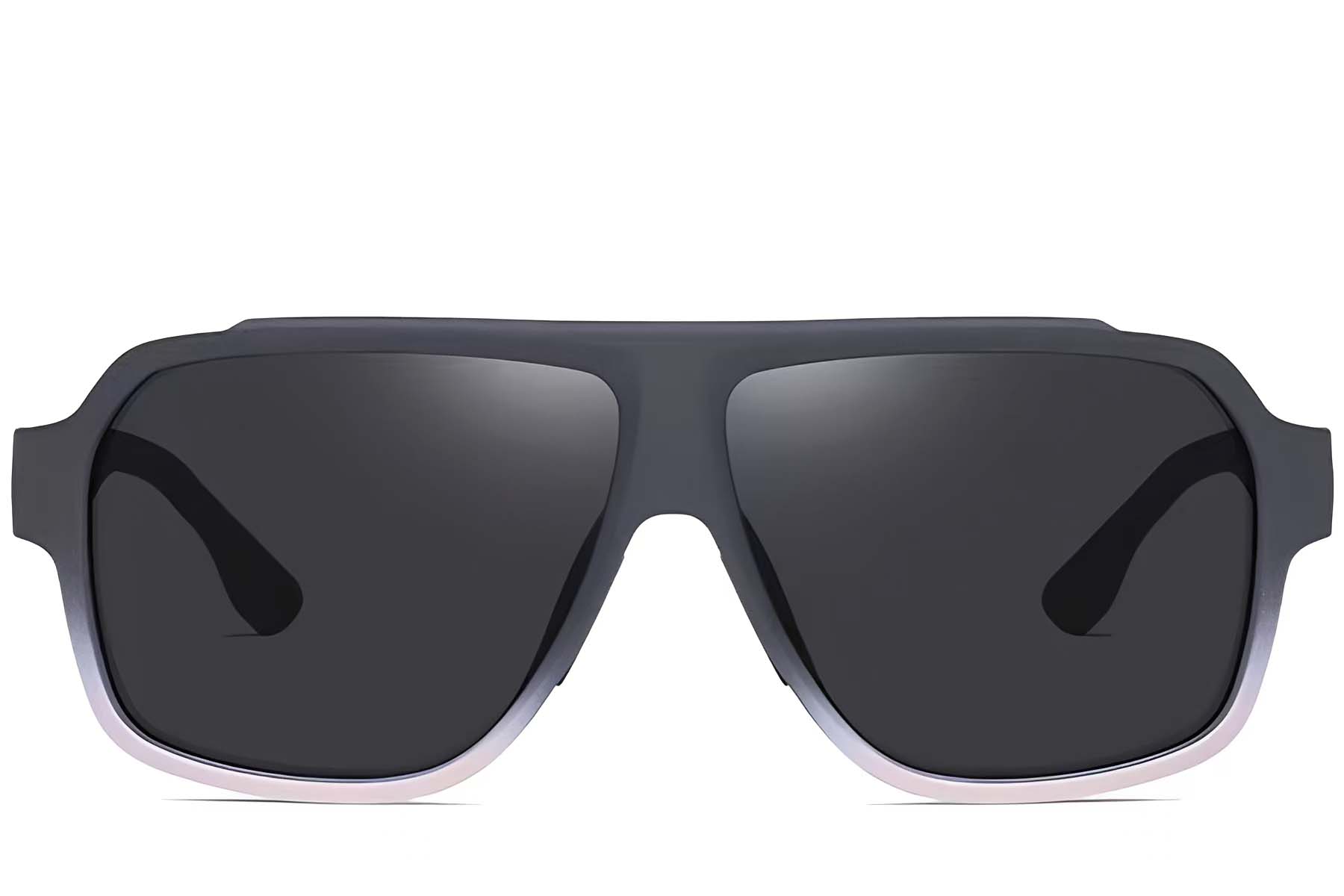 BS0205-0018_Grey_Aviator_TR90_Sunglasses_front