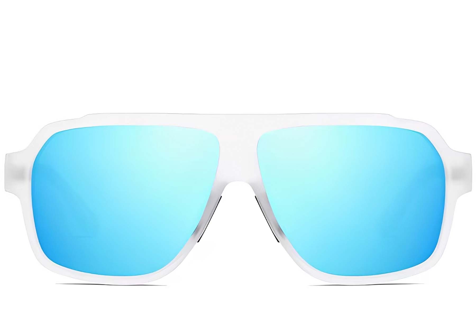 BS0205-0020_White_Aviator_TR90_Sunglasses_front