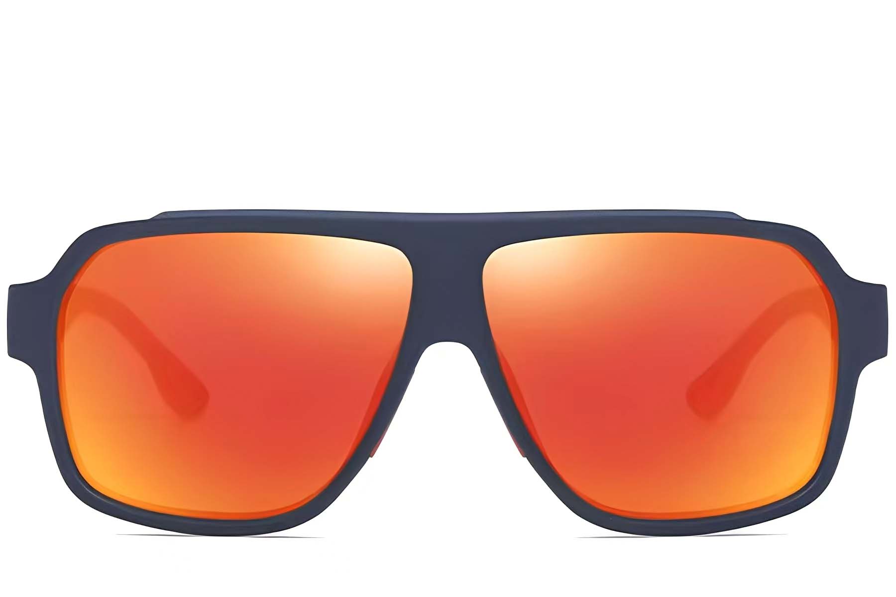 BS0205-0021_Orange_Aviator_TR90_Sunglasses_front