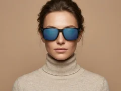 BS0205-0023_Black_Rectangular_Plastic_Sunglasses-tryon_female