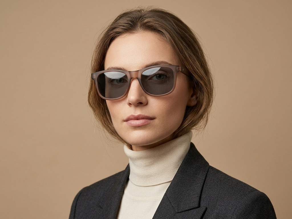BS0205-0027_Brown_Rectangular_Plastic_Sunglasses-tryon_female