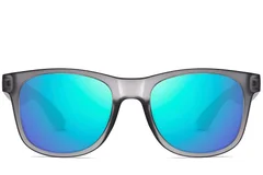 BS0205-0028_Grey_Rectangular_Plastic_Sunglasses_front