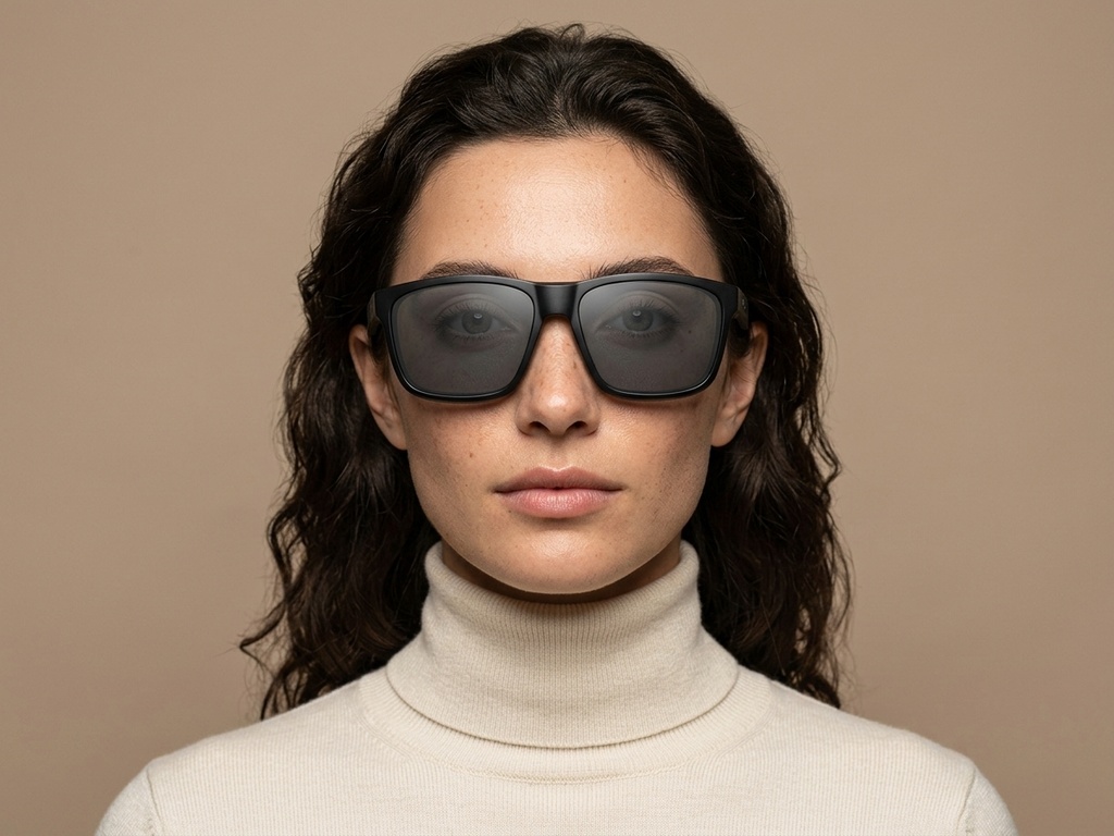BS0205-0030_Black_Rectangular_Plastic_Sunglasses-tryon_female