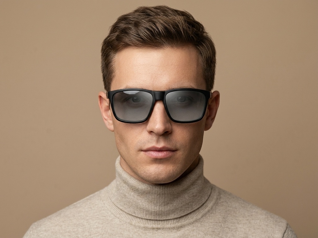BS0205-0030_Black_Rectangular_Plastic_Sunglasses-tryon_male