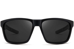 BS0205-0030_Black_Rectangular_Plastic_Sunglasses_front