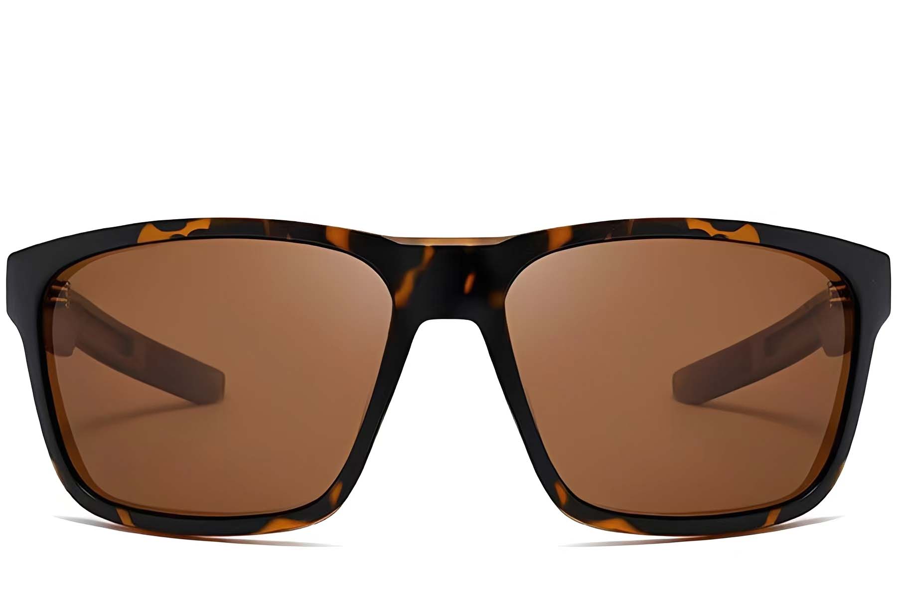 BS0205-0031_Tortoiseshell_Rectangular_Plastic_Sunglasses_front