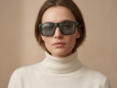 BS0205-0032_Green_Rectangular_Plastic_Sunglasses-tryon_female