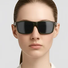 BS0205-0032_Green_Rectangular_Plastic_Sunglasses_model