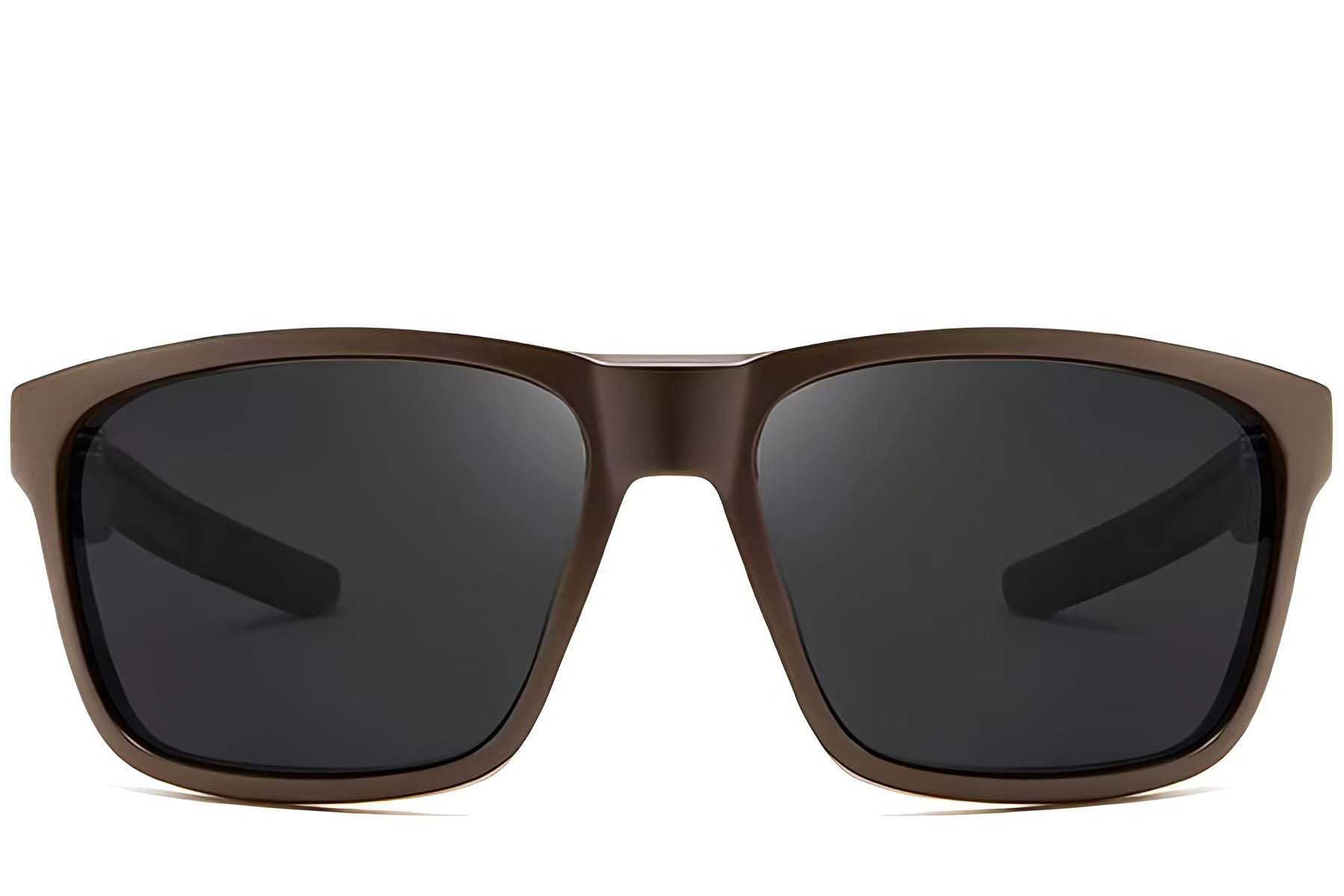 BS0205-0034_Brown_Rectangular_Plastic_Sunglasses_front