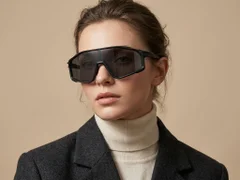 BS0205-0035_Black_Aviator_TR90_Sunglasses-tryon_female