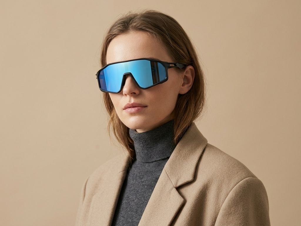 BS0205-0036_Black_Aviator_TR90_Sunglasses-tryon_female