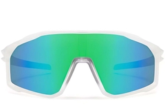 BS0205-0039_Green_Semi-rimless_TR90_Sunglasses_front