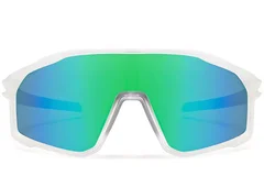 BS0205-0039_Green_Semi-rimless_TR90_Sunglasses_front