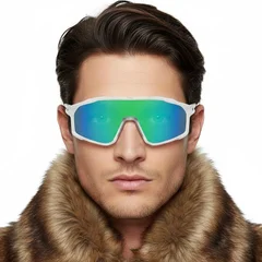 bs0205-0039_green_semi-rimless_tr90_sunglasses_model