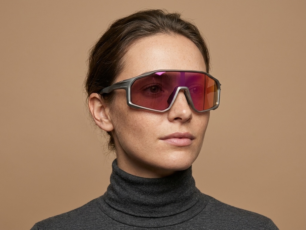 BS0205-0040_Grey_Aviator_TR90_Sunglasses-tryon_female