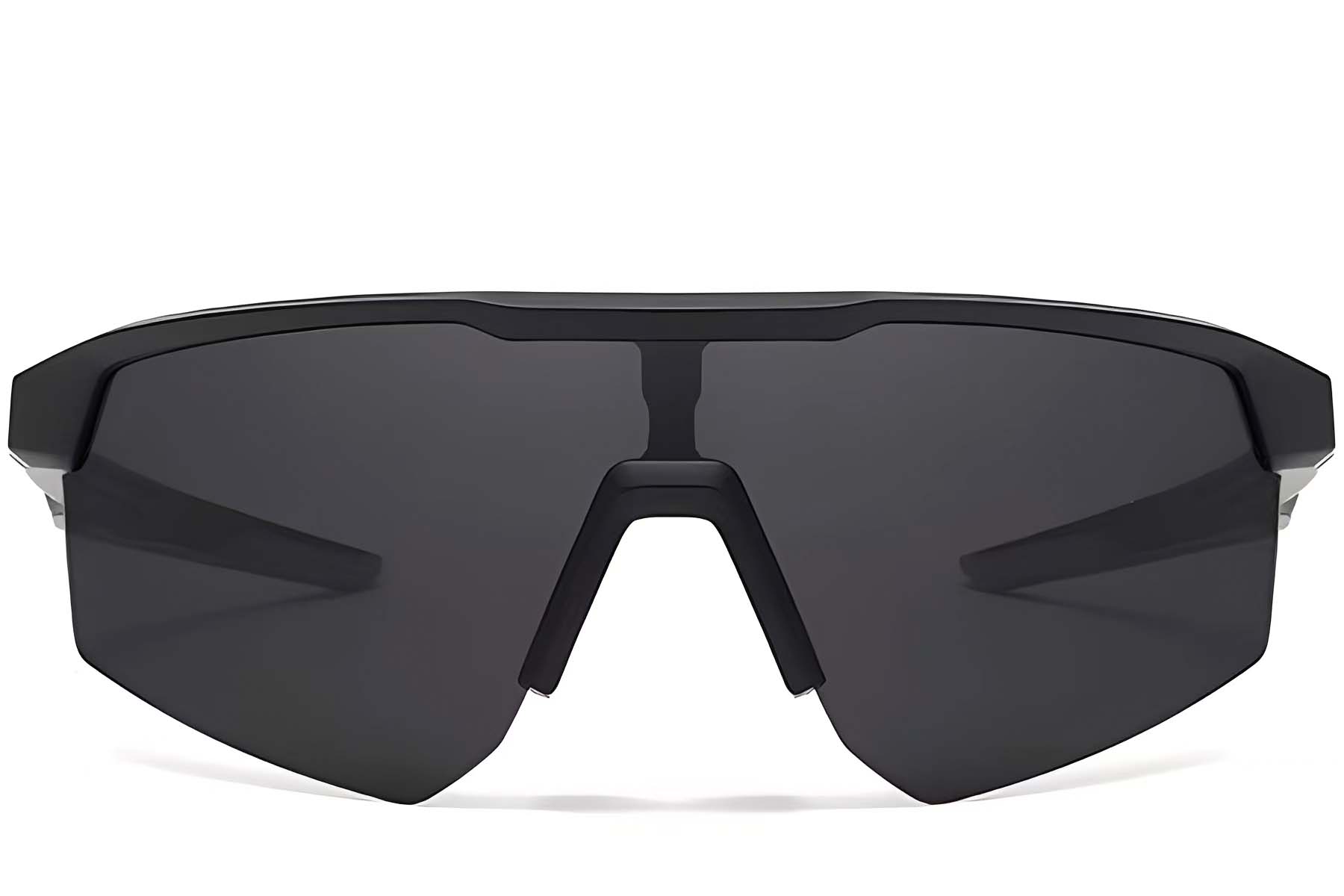 BS0205-0041_Black_Semi-rimless_TR90_Sunglasses_front
