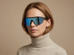 BS0205-0042_Black_Semi-rimless_TR90_Sunglasses-tryon_female