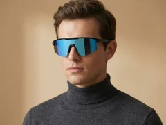 BS0205-0042_Black_Semi-rimless_TR90_Sunglasses-tryon_male