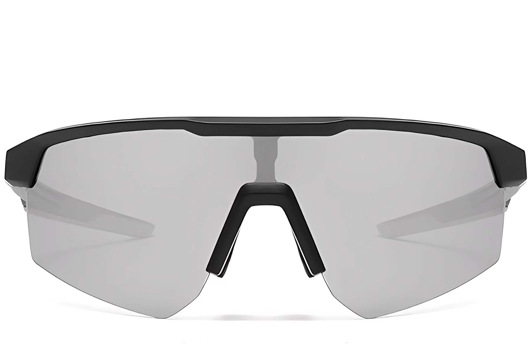 BS0205-0043_Black_Semi-rimless_TR90_Sunglasses_front