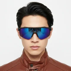 bs0205-0044_black_semi-rimless_tr90_sunglasses_model