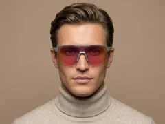 BS0205-0045_Grey_Semi-rimless_TR90_Sunglasses-tryon_male