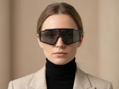 BS0205-0047_Black_Aviator_Plastic_Sunglasses-tryon_female