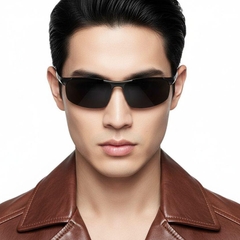 bs0205-0051_black_semi-rimless_aluminium_sunglasses_model