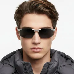 bs0205-0052_silver_semi-rimless_aluminium_sunglasses_model
