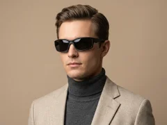 BS0205-0055_Black_Rectangular_TR90_Sunglasses-tryon_male