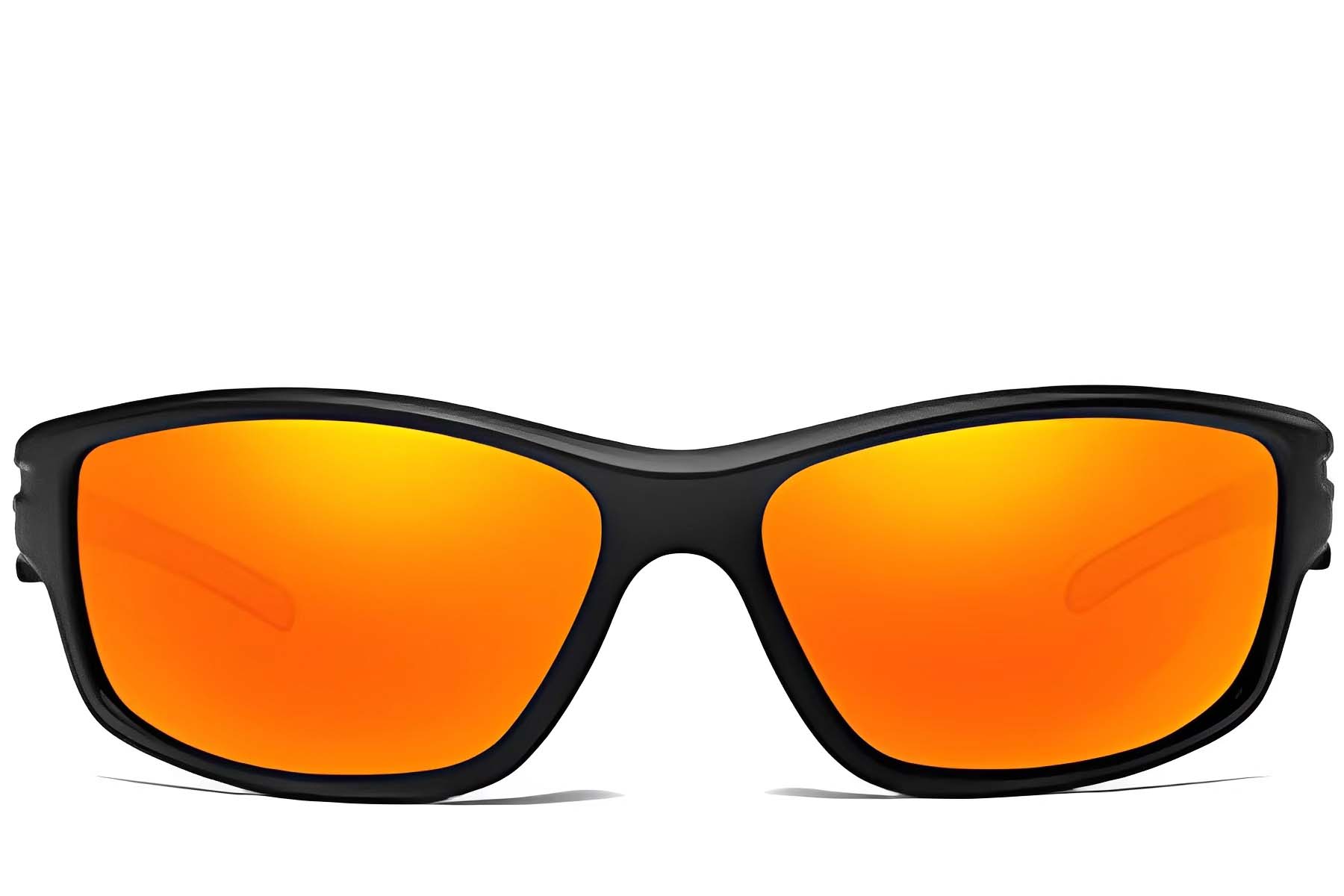 BS0205-0058_Black_Rectangular_TR90_Sunglasses_front