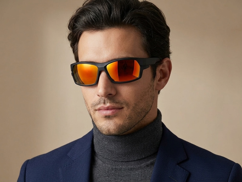BS0205-0060_Black_Rectangular_TR90_Sunglasses-tryon_male